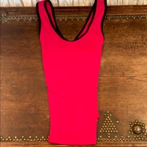 An athletic rank top with built in bra!